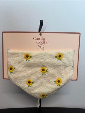 Camila Coelho | Yellow Flower Head Scarf 🌼